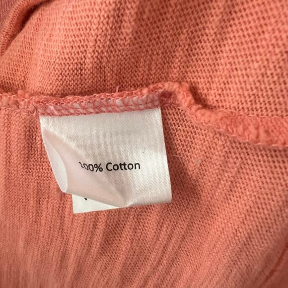 Peter Millar 100% Cotton Quarter Zip Pullover Coral Orange - Picture 4 of 5